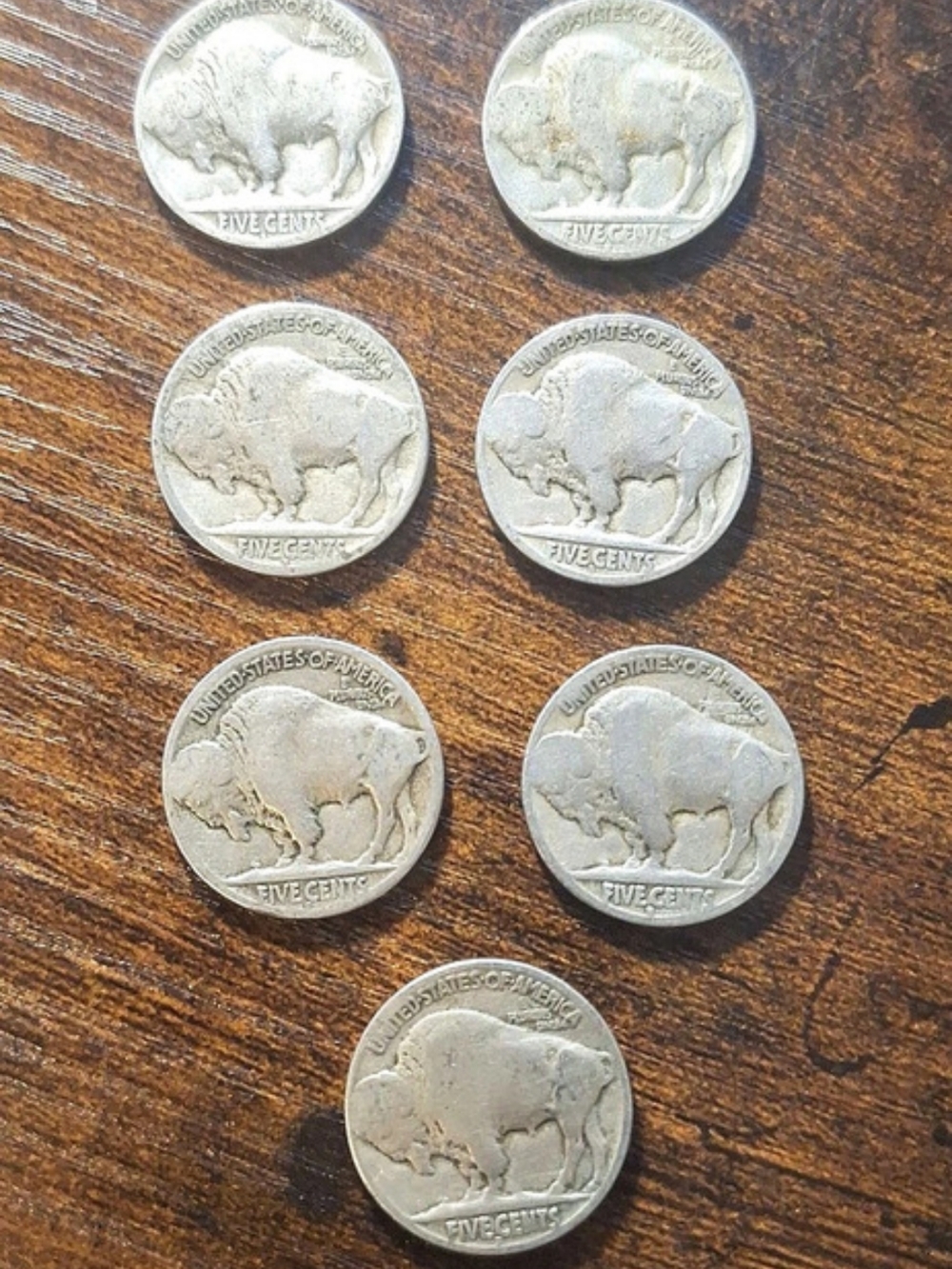 US Mint Buffalo Nickel Lot of 7